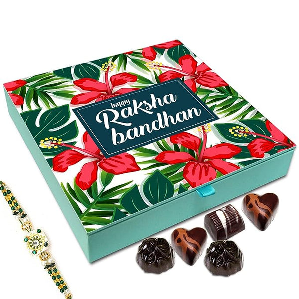 Chocholik Raksha Bandhan Chocolate Gift Box with Rakhi (Combo of 2)