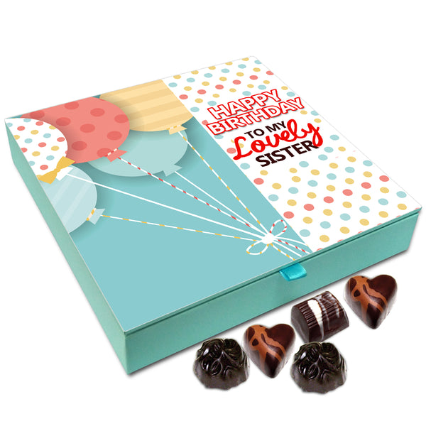 Chocholik Gift Box - Happy Birthday To My Lovely Sister Chocolate Box - 9pc