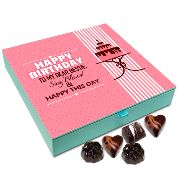 Chocholik Gift Box -Happy Birthday To My Dear Bestie Chocolate Box - 9pc
