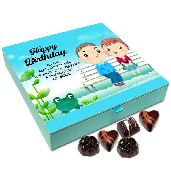 Chocholik Gift Box - Happy Birthday To Man Of My Life Chocolate Box - 9pc