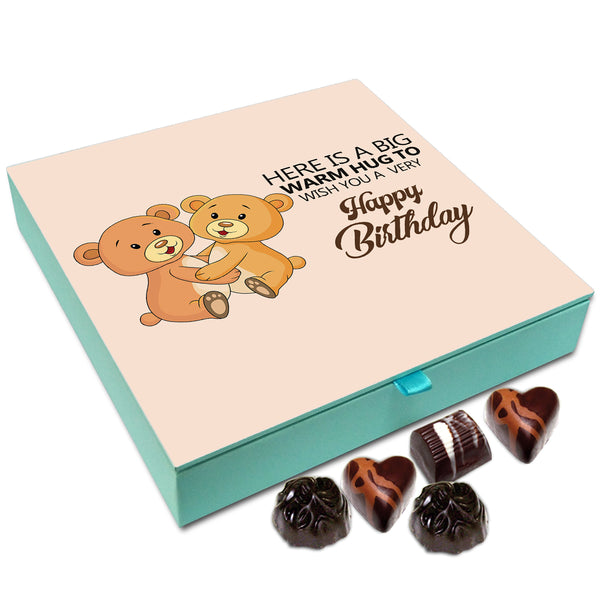 Chocholik Gift Box - Here Is Big Warm Hug To Wish You Happy Birthday Chocolate Box - 9pc