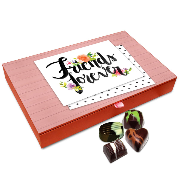 Chocholik Friendship Gift - We All Will Be Friends Forever Chocolate Box for Friends - 12 Pc