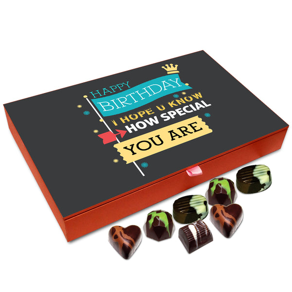 Chocholik Gift Box - Happy Birthday Special Man Chocolate Box - 12pc