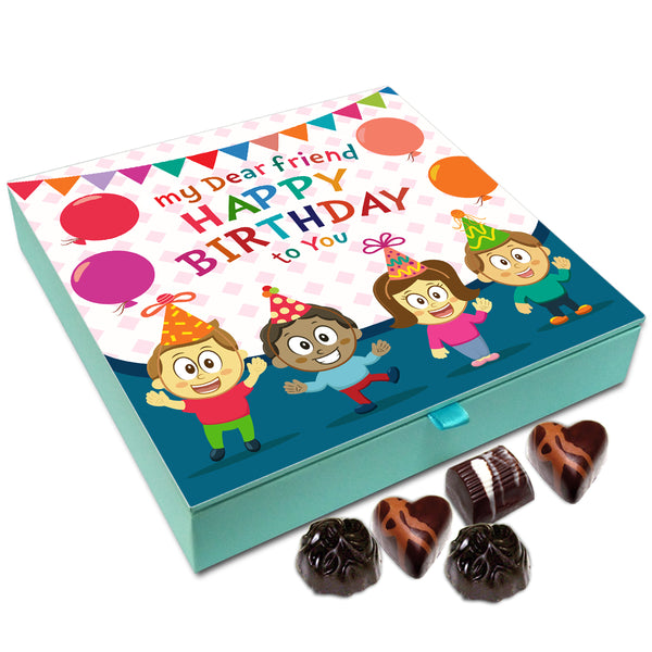 Chocholik Gift Box - My Dear Friend Happy Birthday To You Chocolate Box - 9pc