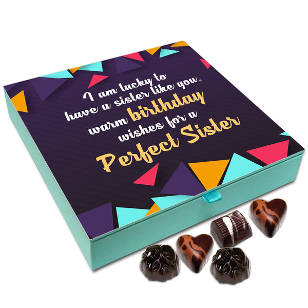 Chocholik Gift Box - Happy Birthday To My Great Sister Chocolate Box - 9pc