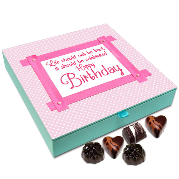 Chocholik Gift Box - Life Should Be Celebrated Chocolate Box - 9pc