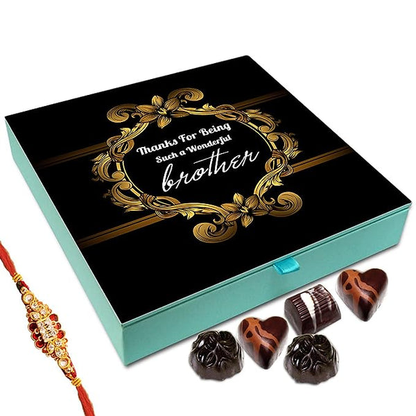 Chocholik Raksha Bandhan Chocolate Gift Box with Rakhi (Combo of 2)