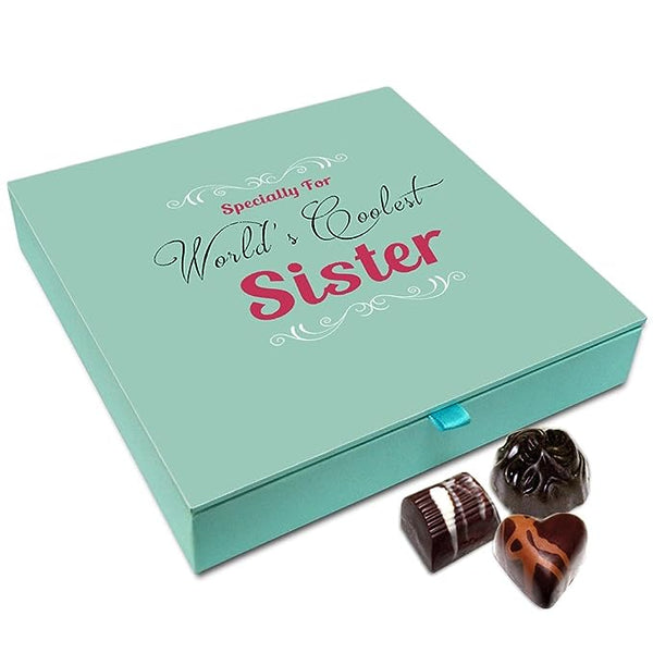 Chocholik Rakhi Gift Box - Specially for Coolest Sister Chocolate Box for Sister - 9pc