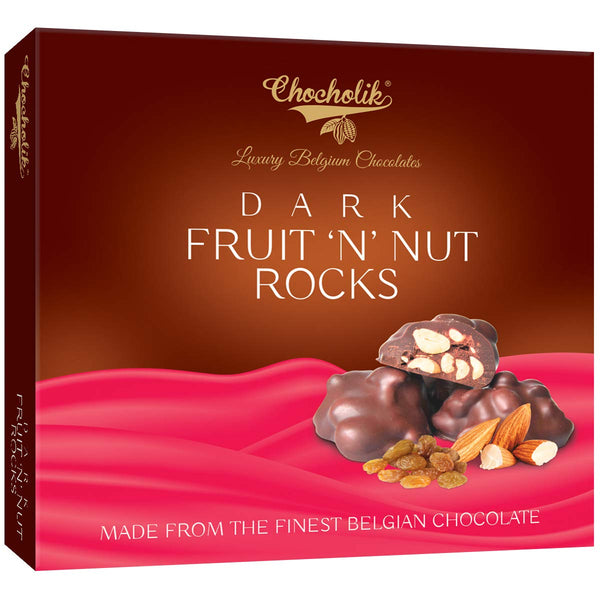 Chocholik Belgium Gift - Dark Fruit n Nut Rocks for Chocolate Lover - 100gm