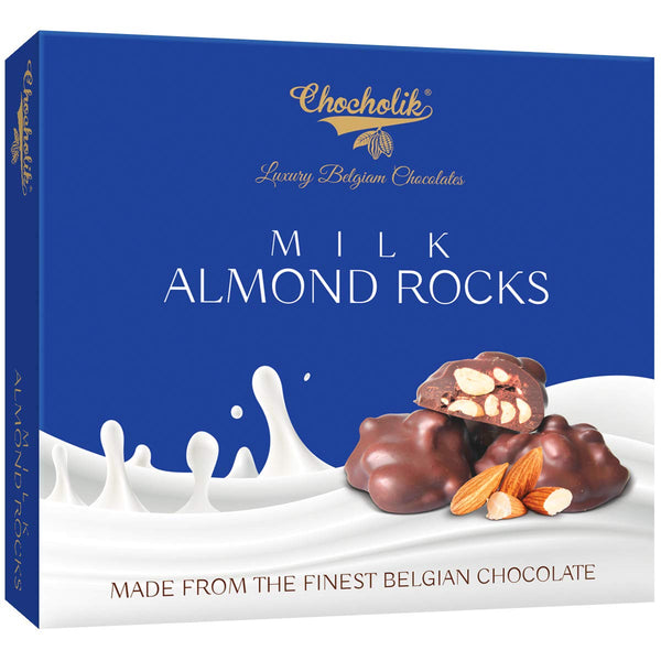 Chocholik Belgium Milk Almond Rocks - Lovable Bite for Everyone Chocolate Gift - 100gm
