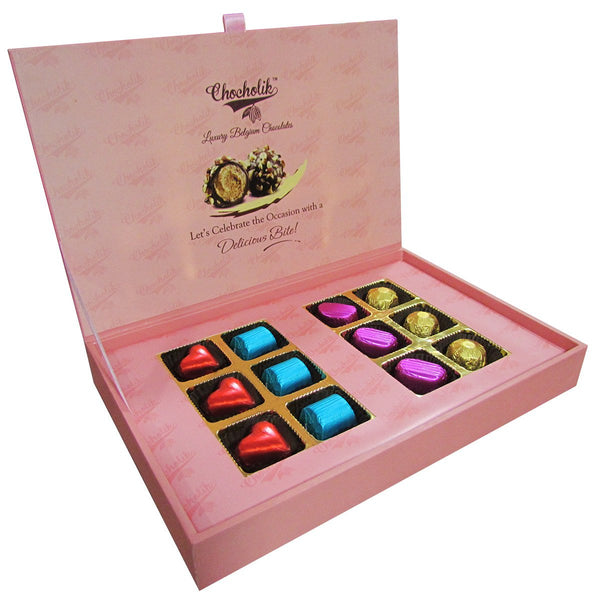 Chocholik Anniversary Gift Box - Cheers to Five Years of Togetherness Chocolate Box - 12pc