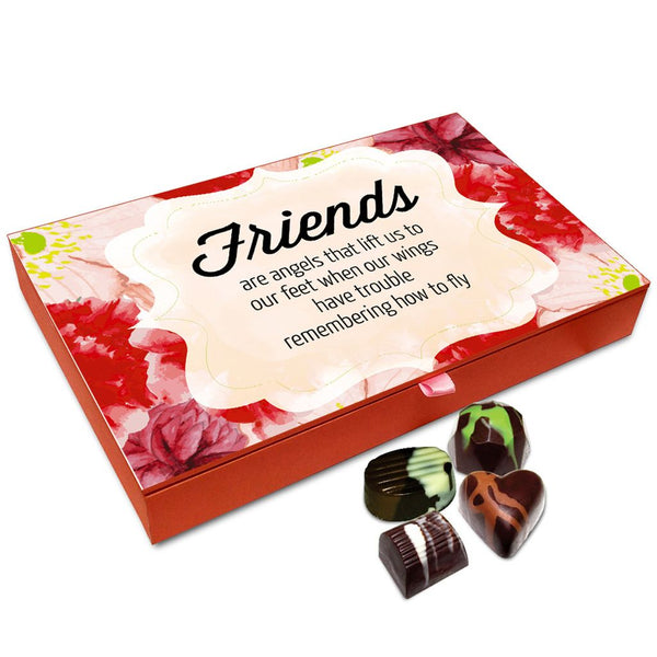 Chocholik Friendship Gift Box - Friends Are Like Angels Chocolate Box For Friends - 12pc