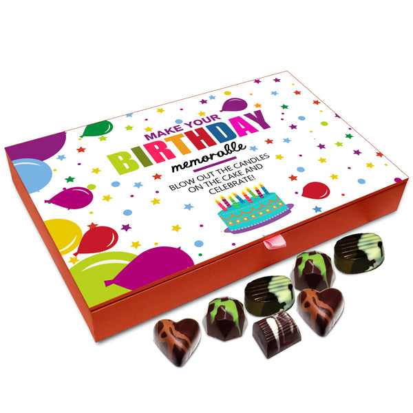 Chocholik Gift Box - Make Your Birthday Memorable Chocolate Box - 12pc