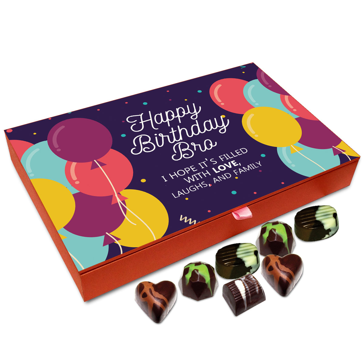 Hazel & Creme Chocolate Covered Pretzels - HAPPY BIRTHDAY Chocolate Gift Box  - Birthday Food Gifts - Gourmet Food