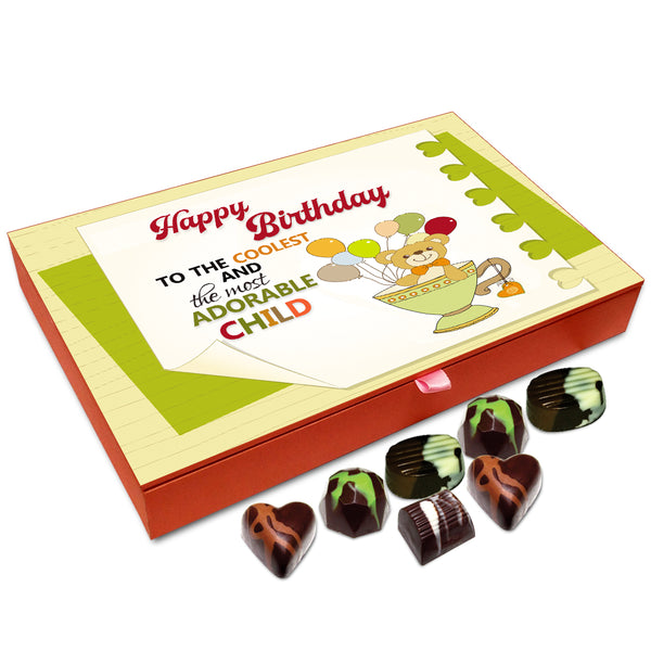 Chocholik Gift Box - Happy Birthday To The Most Adorable Child Chocolate Box - 12pc