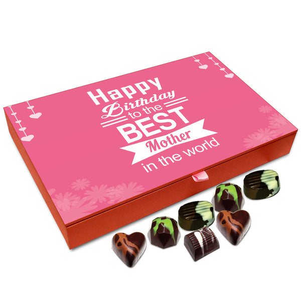 Chocholik Gift Box - Happy Birthday To The Best Mother In The World Chocolate Box - 12pc