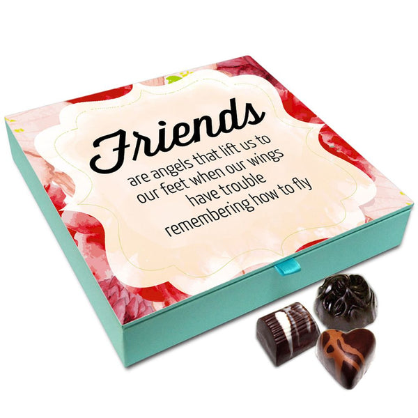 Chocholik Friendship Gift Box - Friends Are Like Angels Chocolate Box For Friends - 9pc