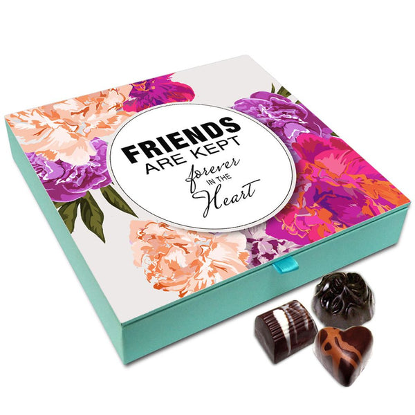 Chocholik Friendship Gift Box - Friends Are Kept Forever In Heart Chocolate Box For Friends - 9pc
