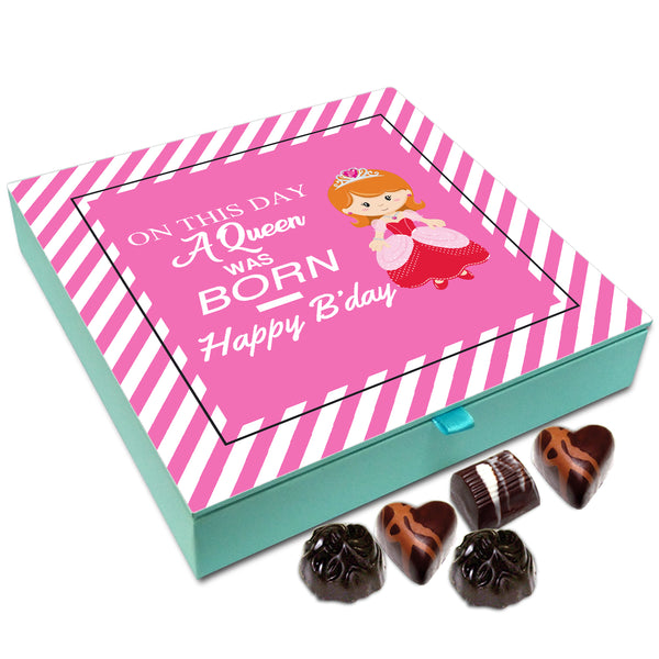 Chocholik Gift Box - On This Day A Queen Was Born Chocolate Box - 9pc