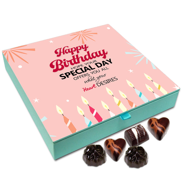 Chocholik Gift Box - My This Birthday Fulfill All Your Desires Chocolate Box - 9pc