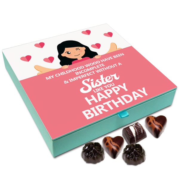Chocholik Gift Box - My Childhood Would Be Incomplete Without You Sister Chocolate Box - 9pc