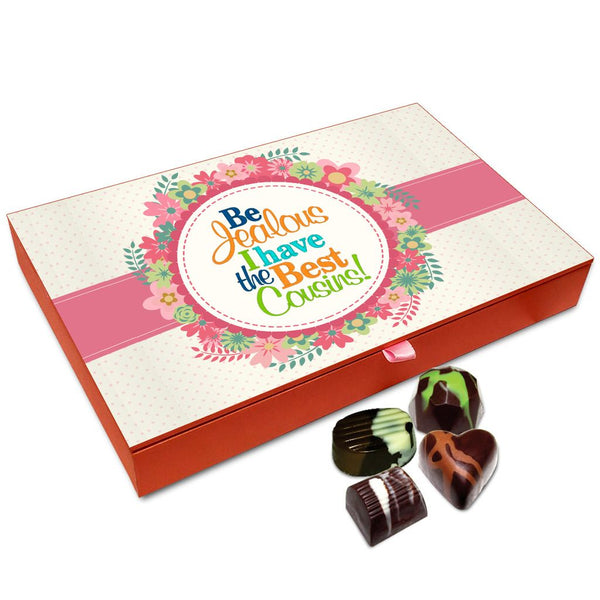 Chocholik Friendship Gift Box - Be Jealous I Have The Best Cousins Chocolate Box For Friends - 12pc