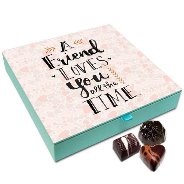 Chocholik Friendship Gift Box - A Friend Loves You In Every Situation Chocolate Box For Friends - 9pc