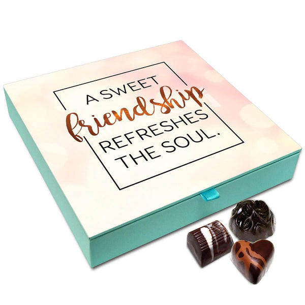 Chocholik Friendship Gift Box - A Sweet Friendship Refreshes The Soul Chocolate Box For Friends - 9pc