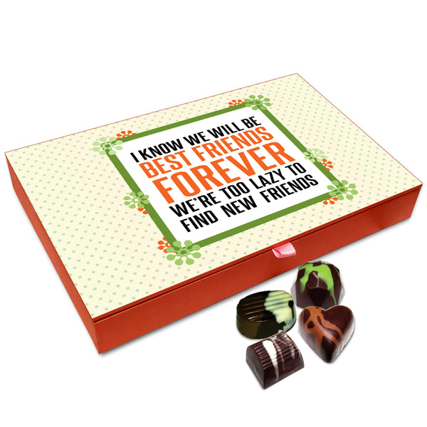 Chocholik Friendship Gift - I Know We Will Be Best Friends Forever Chocolate Box for Friends - 12 Pc