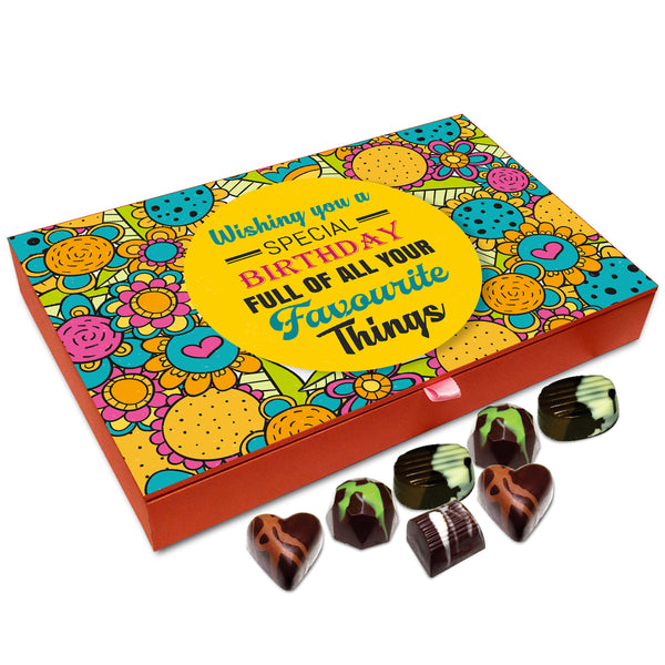 Chocholik Gift Box - Wishing You A Special Birthday Chocolate Box - 12pc