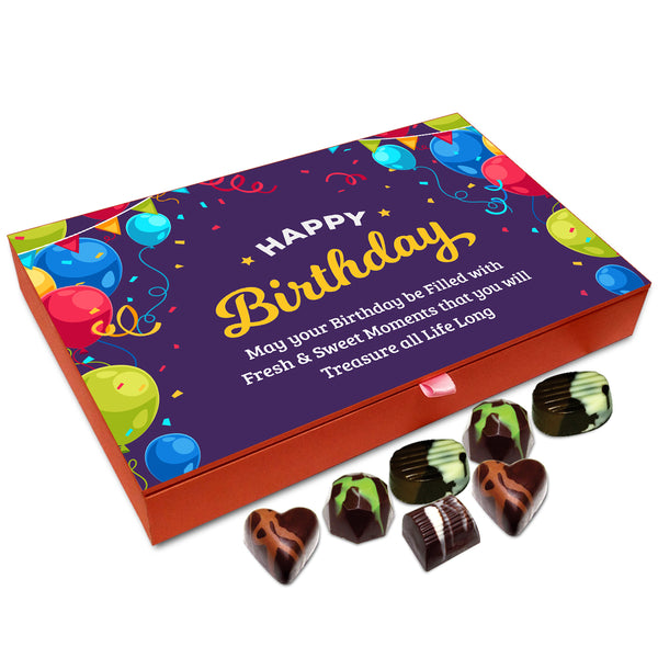 Chocholik Gift Box - May Your Birthday Be Filled With Sweet Memories Chocolate Box - 12pc