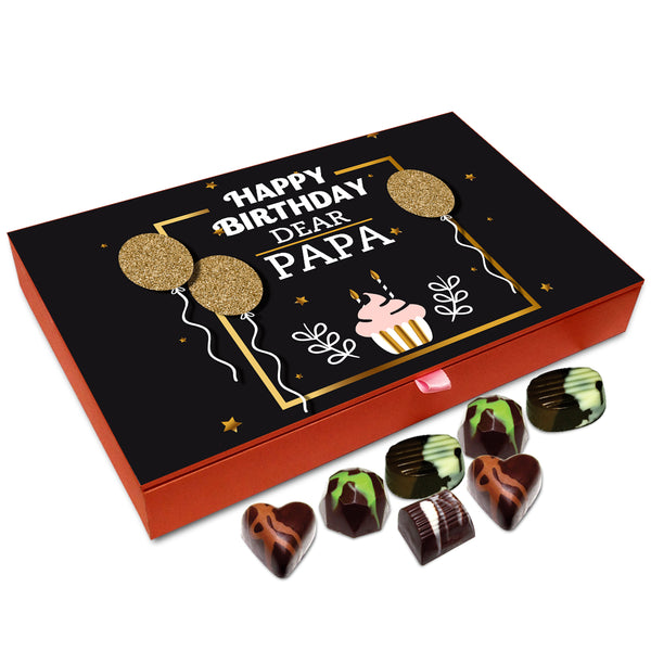 Chocholik Gift Box - Happy Birthday Dear Papa Chocolate Box - 12pc