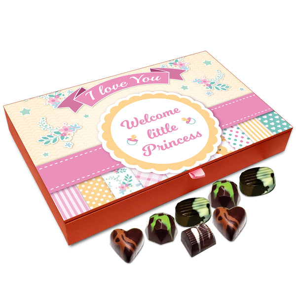 Chocholik Gift Box - Welcome Little Princess Chocolate Box - 12pc