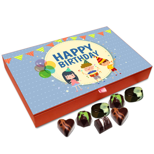 Chocholik Gift Box - Happy Birthday Dear Friends Chocolate Box - 12pc
