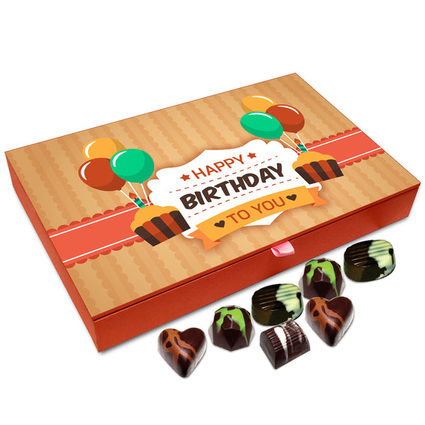 Chocholik Gift Box -A Very Happy Birthday To You My Friend Chocolate Box - 12pc