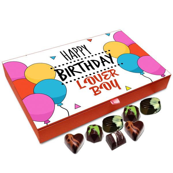 Chocholik Gift Box -Happy Birthday Lover Boy Chocolate Box - 12pc