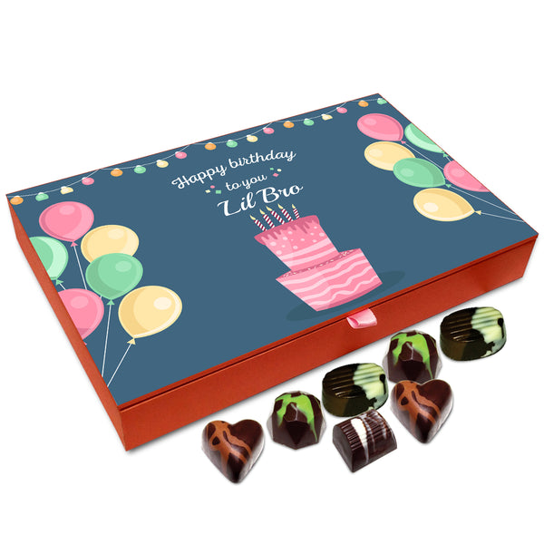 Chocholik Gift Box - Happy Birthday To You Little Brother Chocolate Box - 12pc