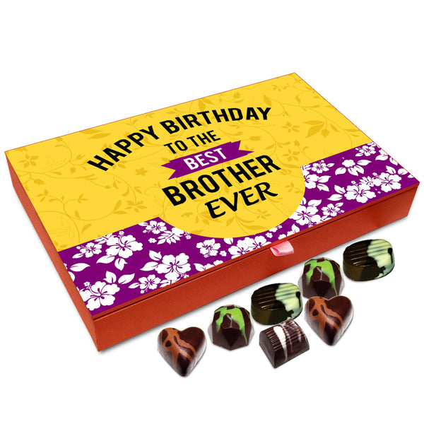 Chocholik Gift Box - Happy Birthday To The Best Brother Ever Chocolate Box - 12pc