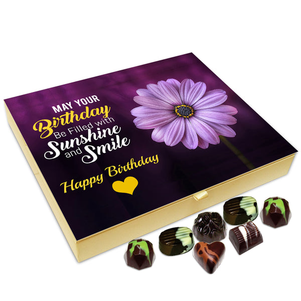 Chocholik Gift Box - I Wish Your Birthday Is Filled With Smile And Sunshine Chocolate Box - 20pc