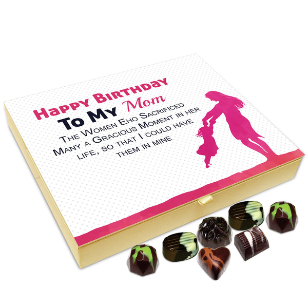 Chocholik Gift Box - Happy Birthday To My Mom Chocolate Box - 20pc