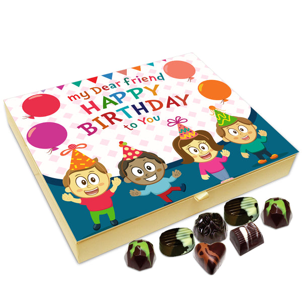 Chocholik Gift Box - My Dear Friend Happy Birthday To You Chocolate Box - 20pc