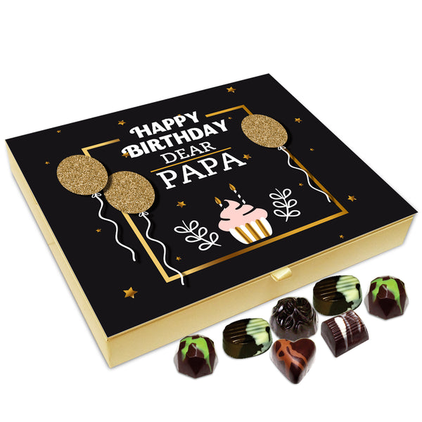 Chocholik Gift Box - Happy Birthday Dear Papa Chocolate Box - 20pc