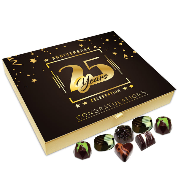 Chocholik Gift Box - Happy 25th Anniversary Chocolate Box - 20pc