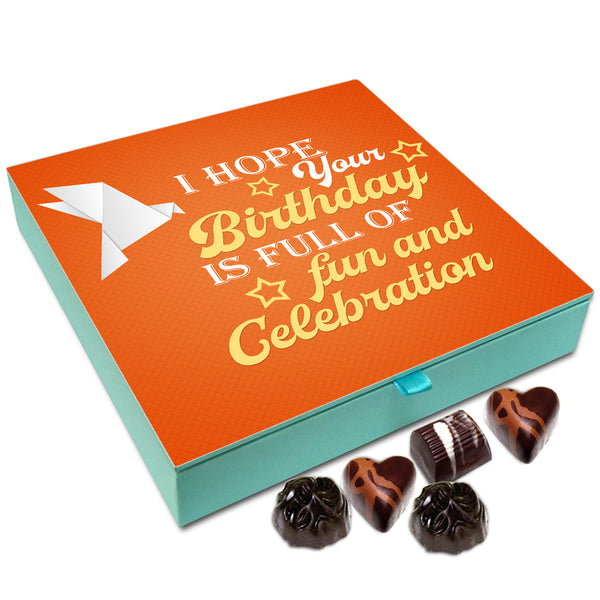 Chocholik Gift Box - I Hope Your Birthday Is Full Of Fun Chocolate Box - 9pc