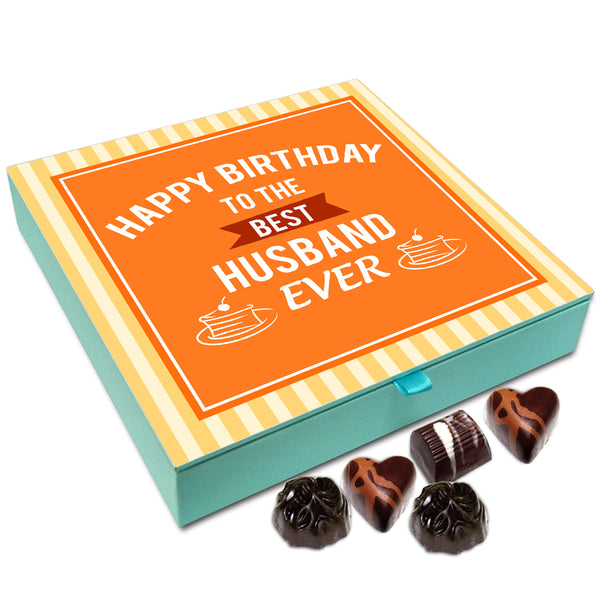 Chocholik Gift Box - Happy Birthday To The Best Husband Ever Chocolate Box - 9pc