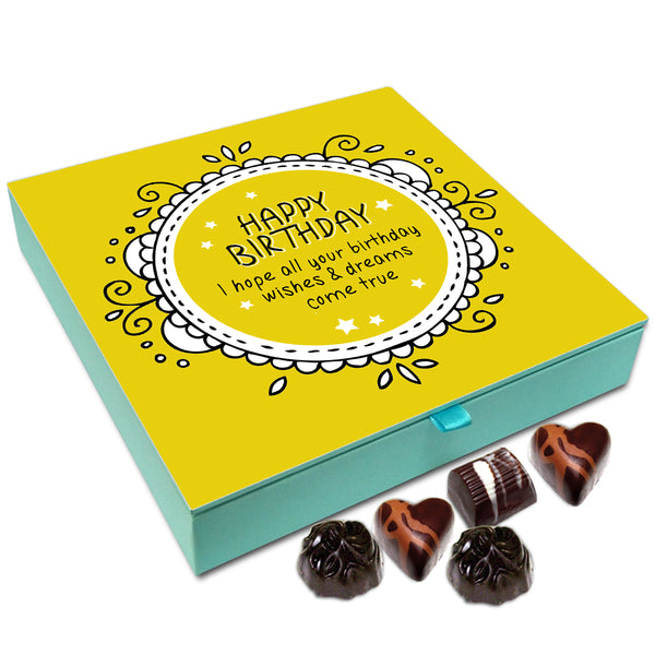 Chocholik Gift Box - I Hope All Your Birthday Wishes Come True Chocolate Box - 9pc