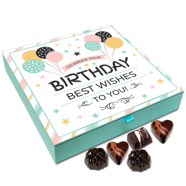Chocholik Gift Box - Best Wishes On Your Birthday Chocolate Box - 9pc