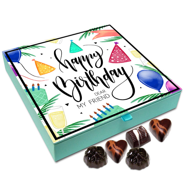Chocholik Gift Box - A Very Happy Birthday My Dear Friend Chocolate Box - 9pc