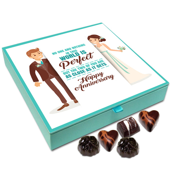 Chocholik Gift Box - Happy Anniversary Dear Wife Chocolate Box - 9pc