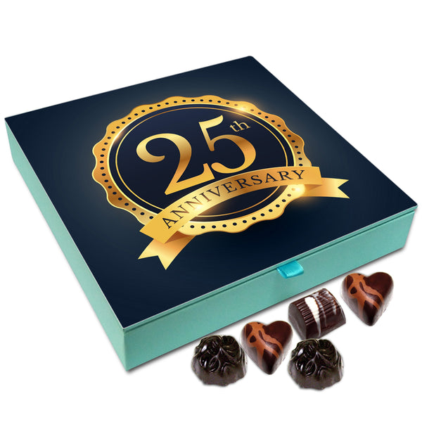 Chocholik Gift Box - Happy 25th Anniversary Chocolate Box - 9pc